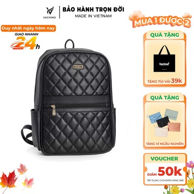 Balo da nữ công sở sang trọng cở lớn đựng laptop 15in VACHINO-BG033