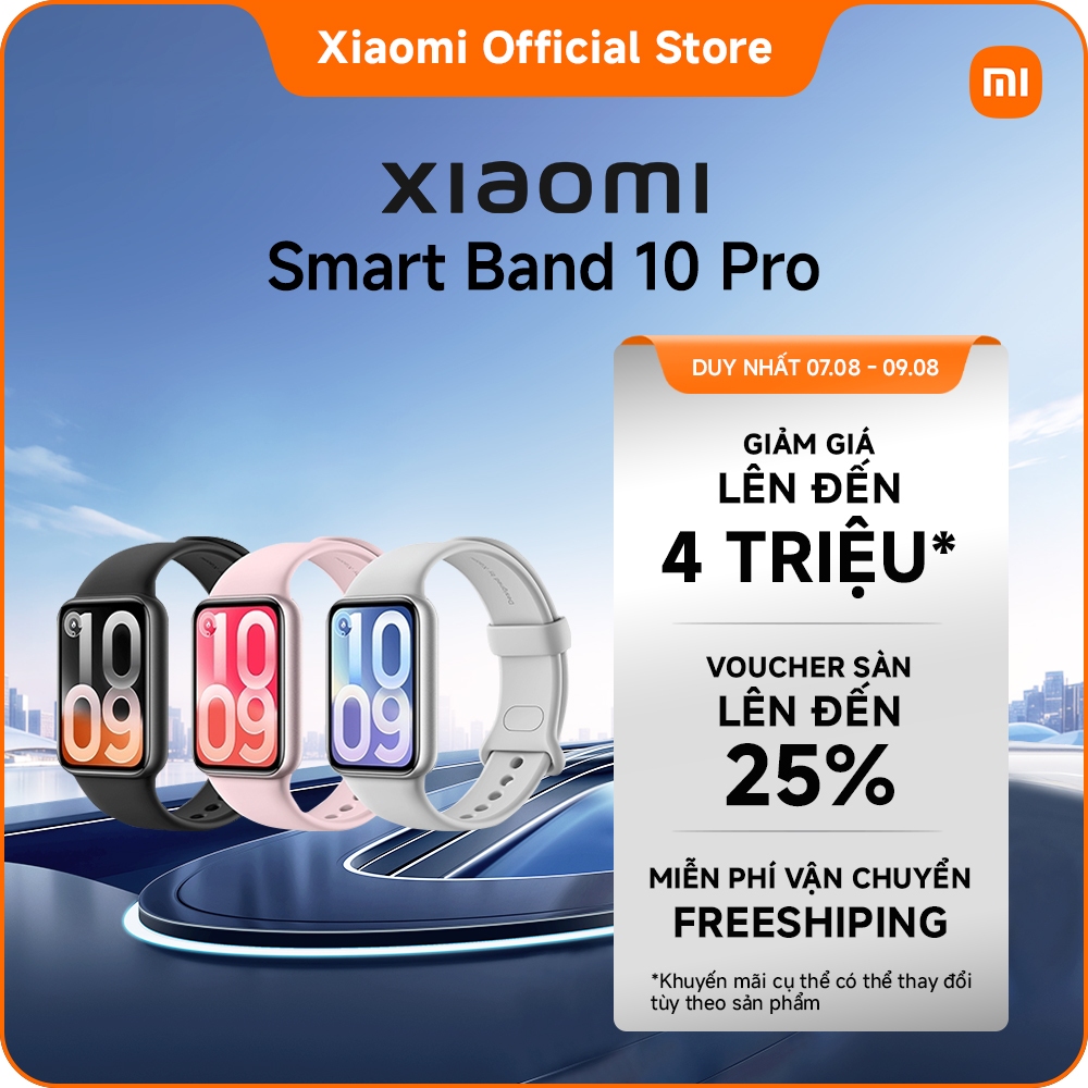 Đồng hồ thông minh Xiaomi Smart Band 10 Pro | Màn AMOLED 1.74" | Thời lượng pin lên đến 21 ngày