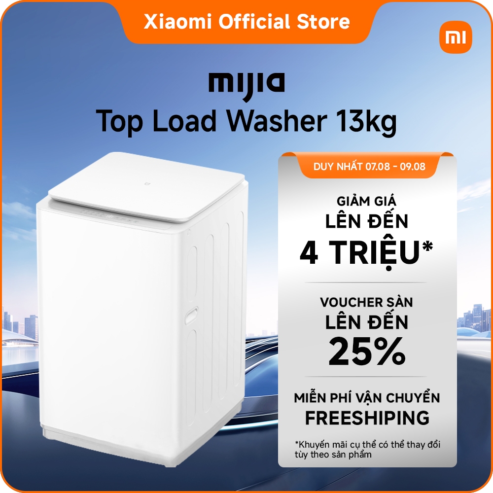 [MỚI RA MẮT] Máy giặt cửa trên Xiaomi Mijia Top Load Washer 13kg | Chương trình loại bỏ vết bẩn đặc biệt