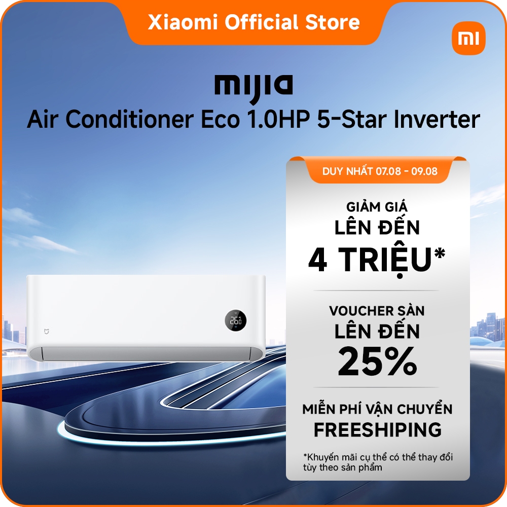 [MỚI RA MẮT] Máy lạnh/ Điều hòa Xiaomi Mijia Air Conditioner Eco 1.0HP 5-Star Inverter | Làm mặt nhanh trong 30 giay