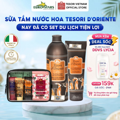 Sữa Tắm, Dưỡng Thể & Nước Hoa Tesori d'Oriente Hương Hoa Sen Nhập Khẩu Chính Hãng từ Ý - Mềm mịn da, lưu hương lâu 8H