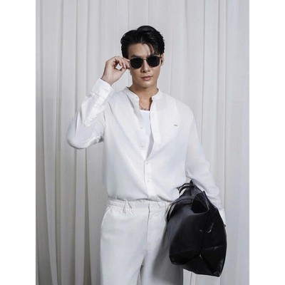 Áo sơ mi nam tay dài Ben & Tod R1621 BE140 chất liệu linen ít nhăn, cao cấp, đứng form Regular