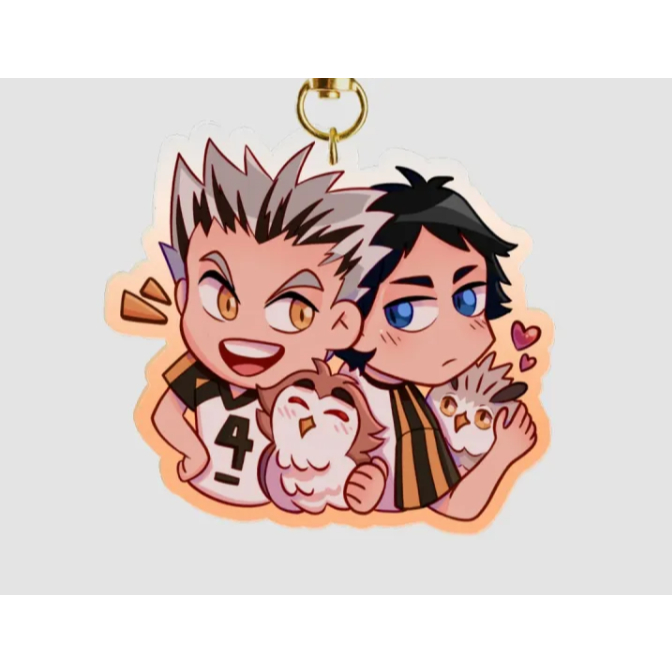 Akashi y Bokuto Haikyuu | Keychains suong decoshop