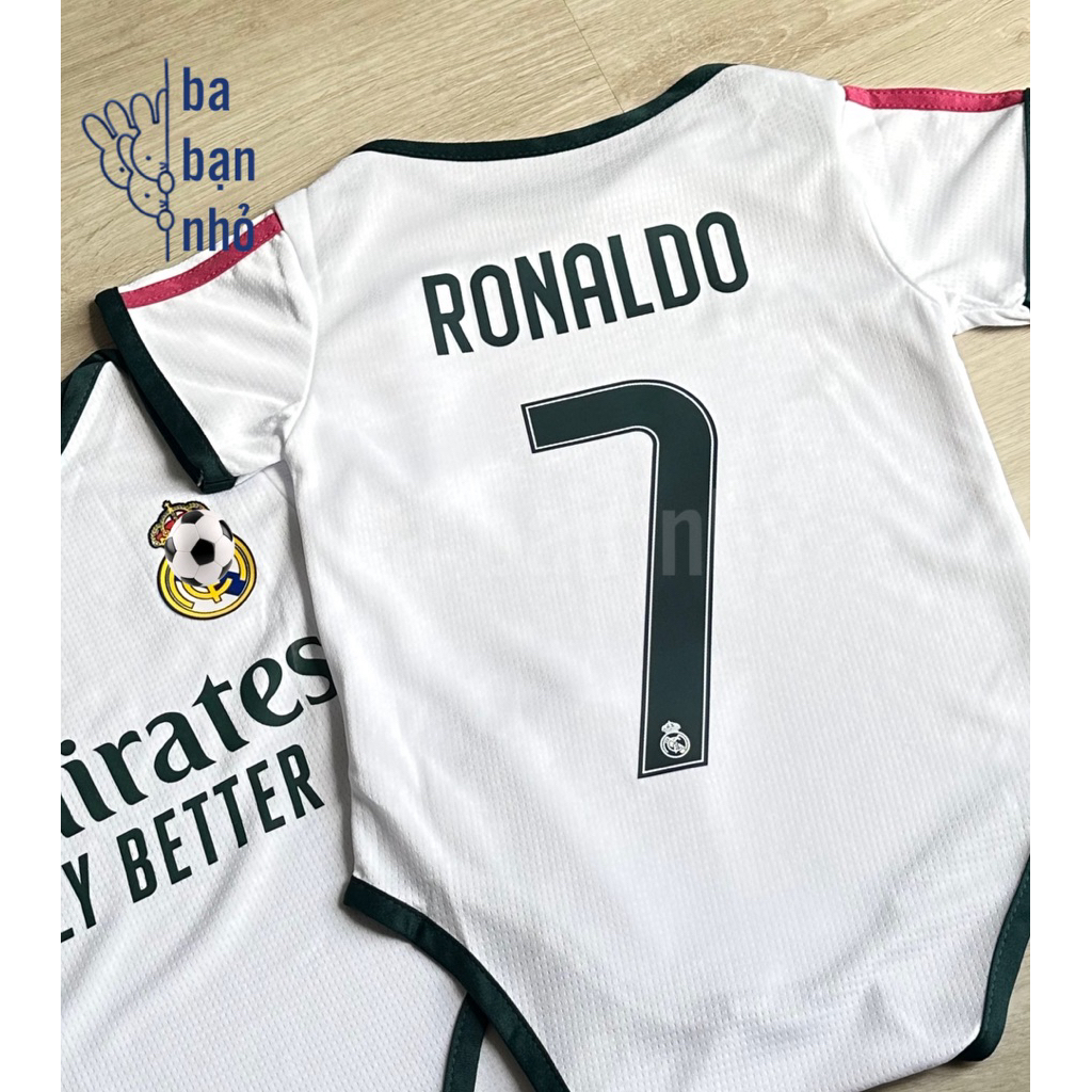 [CÓ ẢNH THẬT ] Bộ body phong cách thể thao - Real Madrid