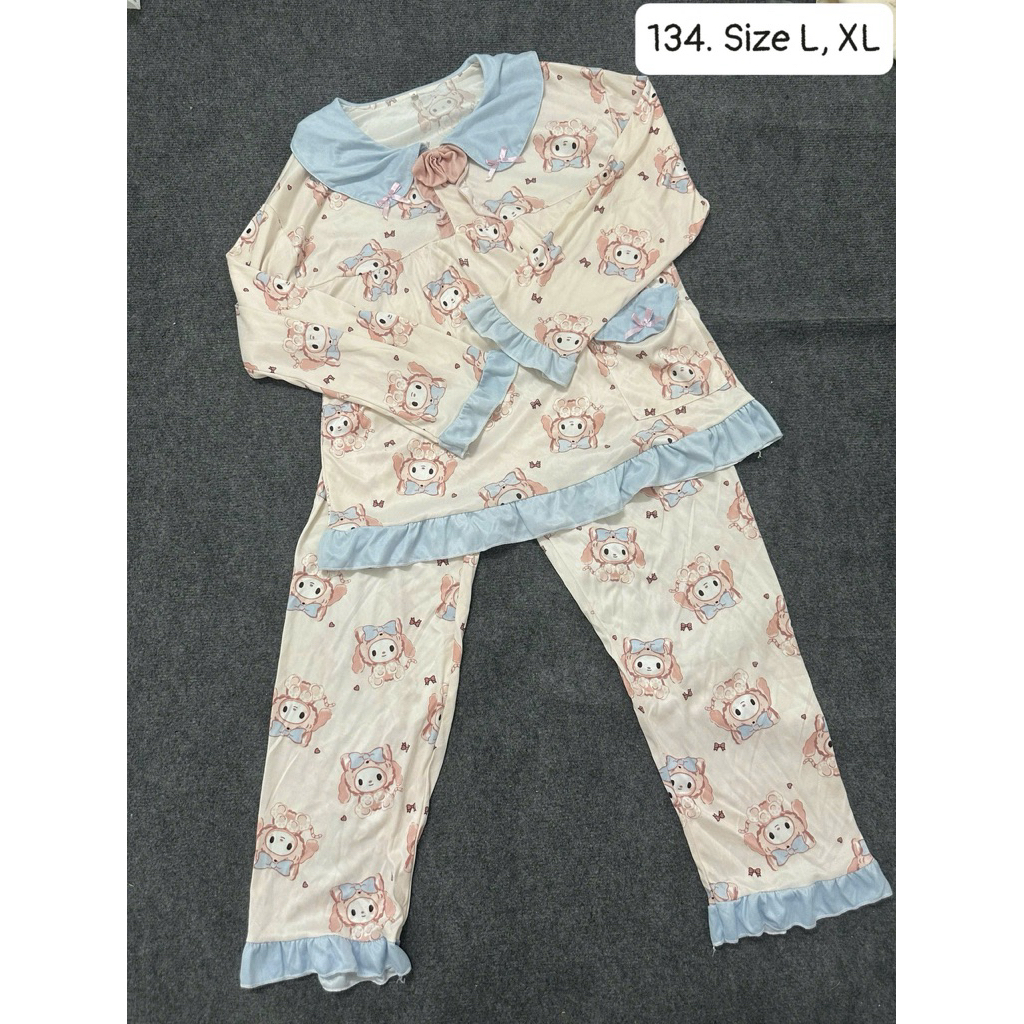 [134] BỘ ĐỒ NGỦ TAY DÀI QUẦN DÀI SIZE L,XL 2HAND