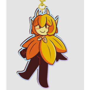 Goldie the Flower Rainbow Acrylic Keychain