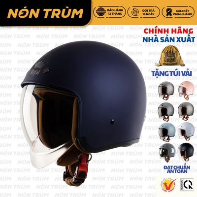 Mũ Bảo Hiểm 3/4 Royal M139 Kính Âm SIze M L XL XXL, Nam Nữ Đi Xe Máy, Chính Hãng Từ Nhà Sản Xuất
