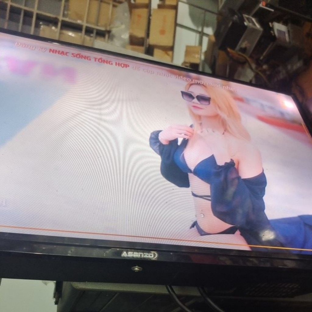 Tv kiêm màn hình vi tính 25inch asanzo 25t350 màn to phù hợp làm màn phụ camera hdmi, vga hoa sen đủ