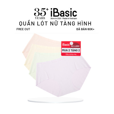 [MUA 2 TẶNG 2] Combo pack 4 quần lót su nữ siêu mỏng không lộ viền đáy kháng khuẩn iBasic PA4PANW157