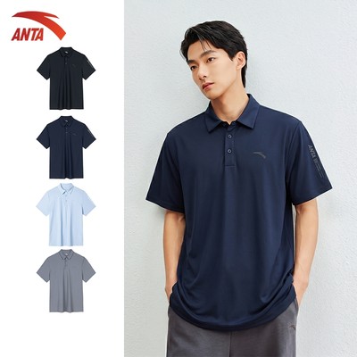 ANTA Nam Business Áo polo tay ngắn Thể Thao Short Sleeve Polo Shirt Pickleball Tập Gym Tennis 1524F7166U