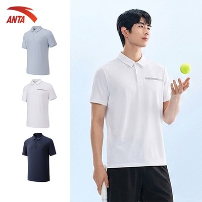 ANTA Áo Polo Thể Thao Nam Thoáng Khí Mát Mẻ, Phù Hợp Cho Công Sở, Luyện Tập Thể Thao 1526B7124