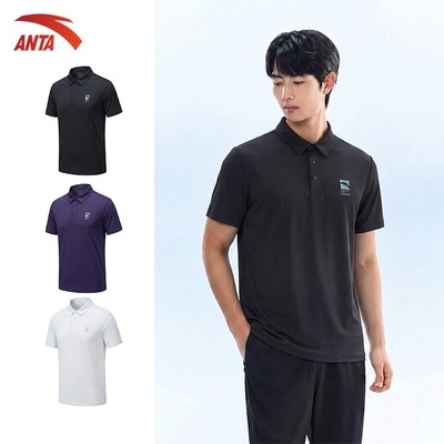 ANTA Áo Polo Thể Thao Nam| Áo Polo Ngắn Tay Golf Tennis Pickleball Chạy Bộ Nhanh Khô Thoáng Khí 1526B7139