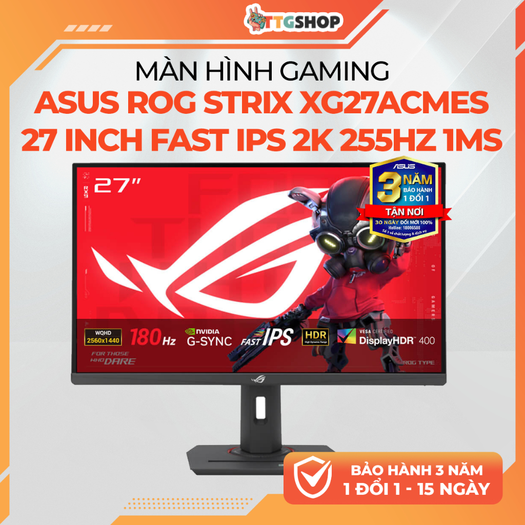 Màn Hình Gaming ASUS ROG Strix XG27ACMES 27 Inch Fast IPS 2K 255Hz 1ms