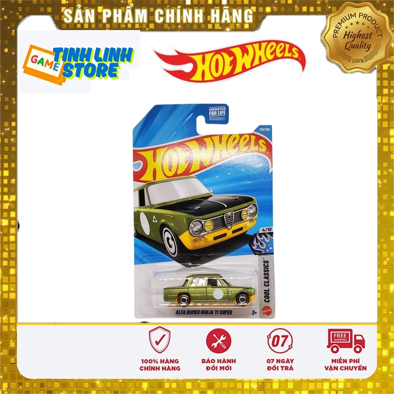 Mô Hình Xe Hot Wheels Alfa Romeo Giulia TI Super - Dòng Cool Classics (Tỷ Lệ 1:64)