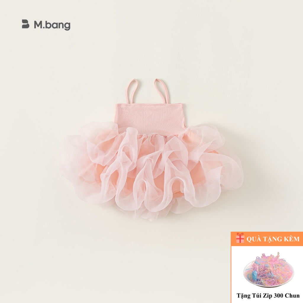 Váy công chúa bé gái Mbang xinh xắn, Váy công chúa hai dây cho bé gái Mbang