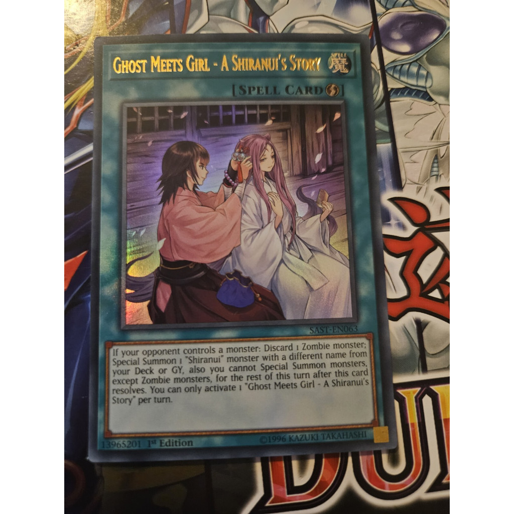 UK Ultra Rare Lá bài thẻ Yugioh Ghost Meets Girl A Shiranui’s Story spell