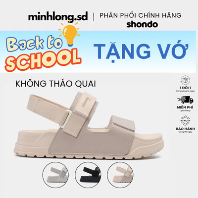 [Tặng Vớ] [Form To] Giày sandal Shondo Platy 4 Lite quai ngang Hồng, Xám, Đen