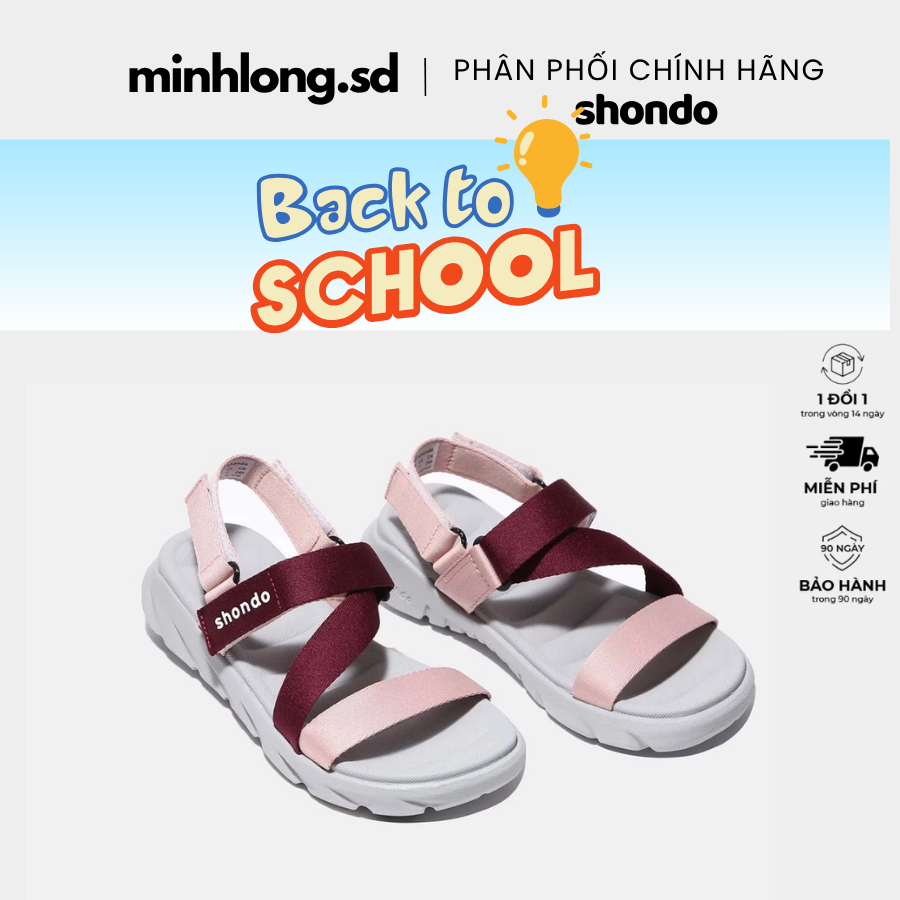 Giày Sandal Shondo F6 sport Ombre Hồng Nâu - F6S2162