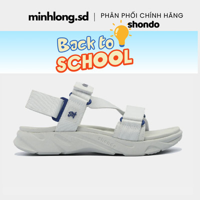 Giày Sandal Nam Nữ Shondo F8 Ver.2 Thời Trang Êm Ái Màu Xám Rêu F8M2323