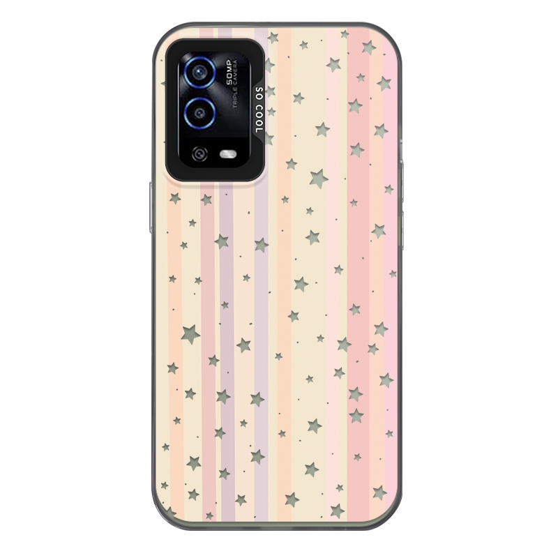 For Oppo A55/Oppo A55s/Oppo A56 Phone case,Hình ảnh sao sọc cầu vồng, Ốp lưng điện thoại IMD