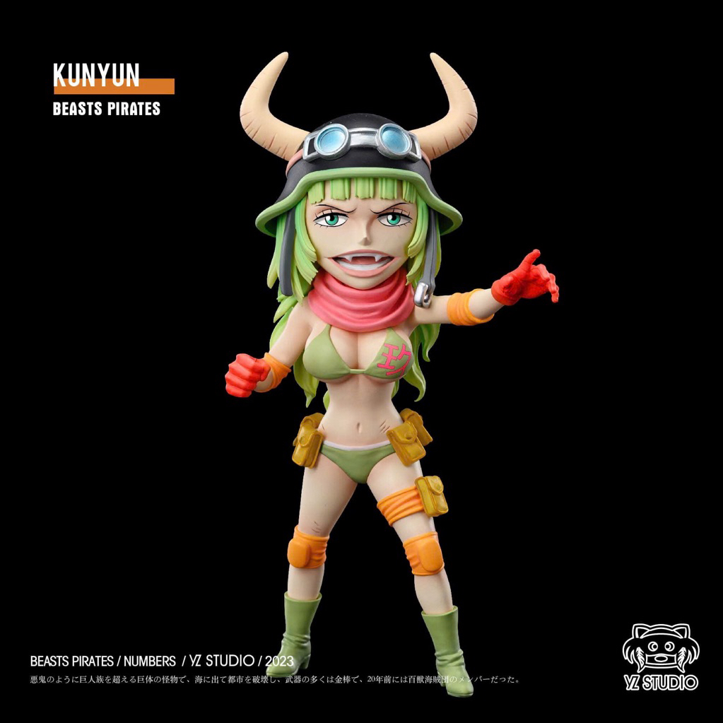 Mô hình Resin WCF chính hãng Yz Studio One Piece Wano Country Team Kaido Nhóm Numbers Kun Yun