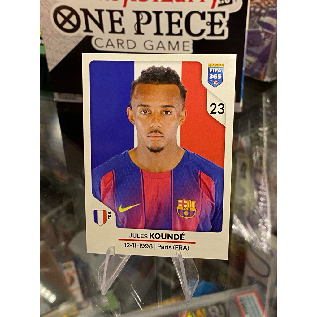 [FASHIONISTA] Sticker Cầu Thủ Jules Kounde Chính Hãng Panini 365 2026 Áo Barcelona Base #481