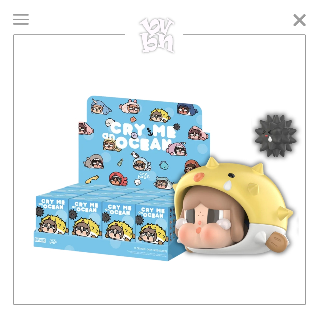 Hộp mù ngẫu nhiên CRYBABY Cry Me an Ocean Series Figures Blindbox Series