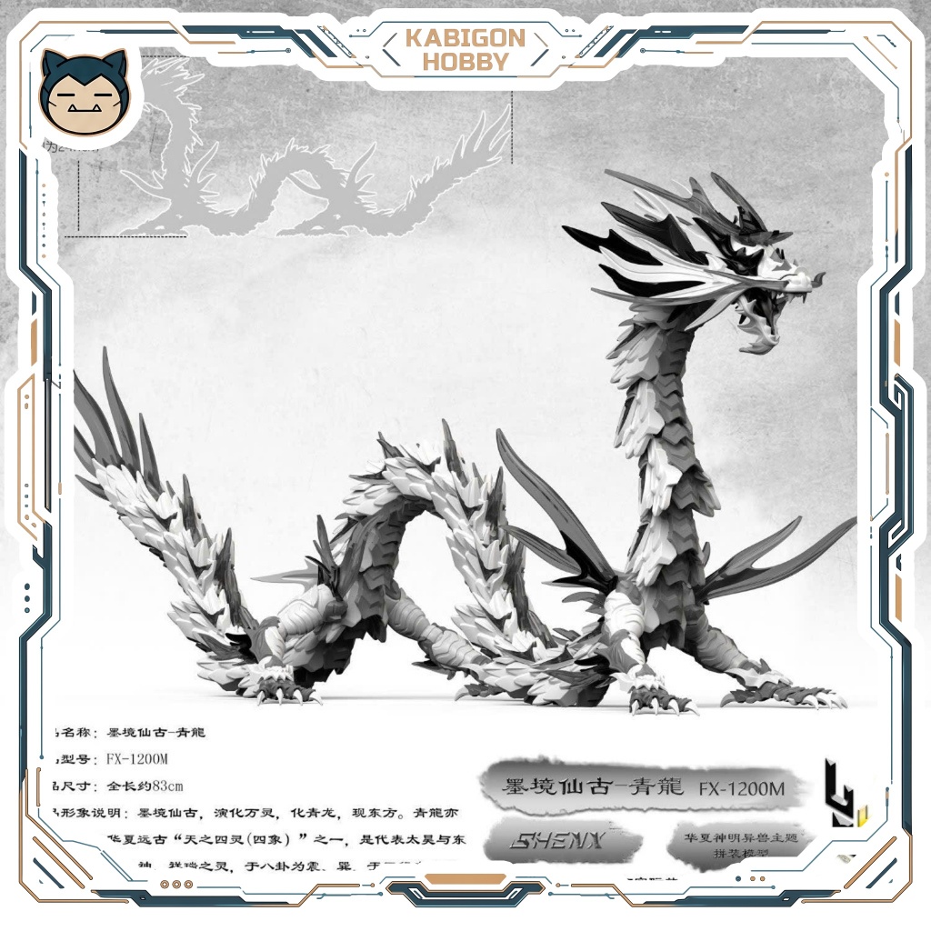 Mô Hình Lắp Ráp SHENX FX-1200M Bạch Long White Dragon Model Kit