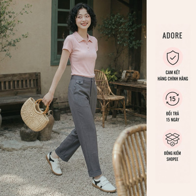 [ ADORE ] Quần ống đứng smart màu Nâu / Tàn 613TR0002
