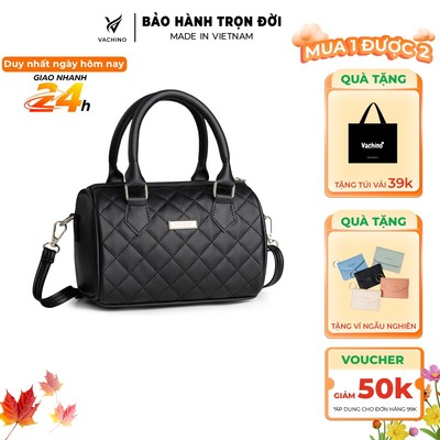 Túi xách và đeo chéo da dáng tròn sang chảnh thời trang nữ VACHINO-TX058