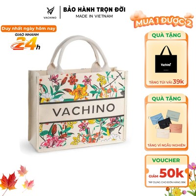 [Phiên bản giới hạn] Túi cói du lịch, đi biển, đi chơi siêu sang chảnh VACHINO-TX060