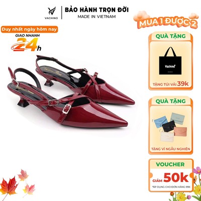VACHINO - Giày cao gót nữ mũi nhọn kiểu dáng thanh lịch sang trọng cao 5cm-VA017