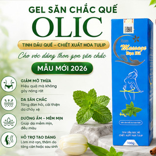 Gel tan mỡ Olic (gel kem quế olic)  hỗ trợ làm săn chắc và đàn hồi các vùng eo, mông, đùi, cánh tay, giảm mỡ