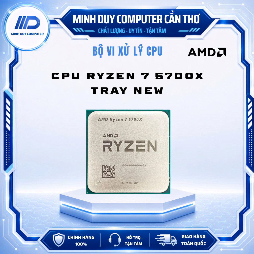 CPU AMD RYZEN 7 5700X TRAY - NEW CHÍNH HÃNG - BẢO HÀNH 3 NĂM