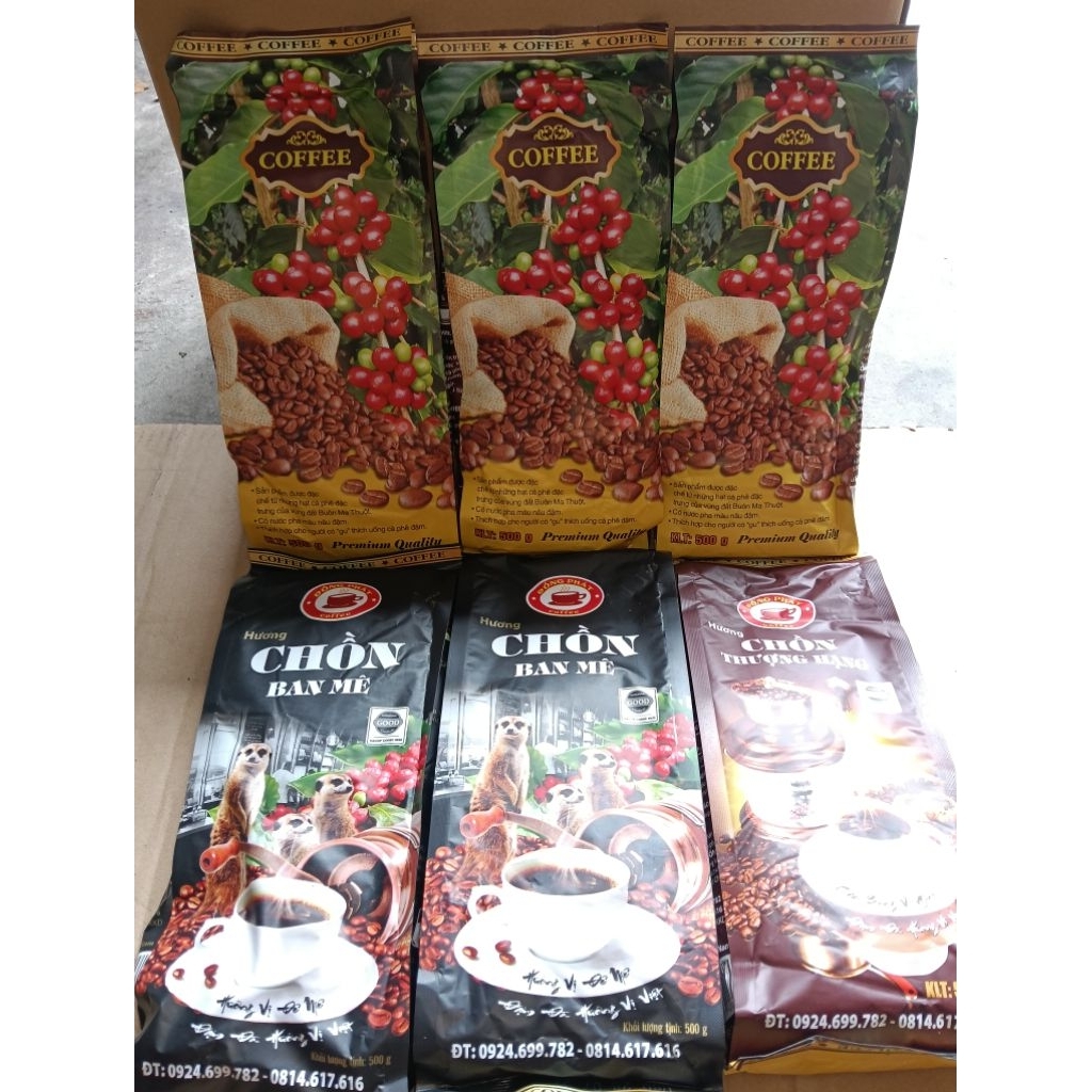 COMBO 3KG gồm 1KG cafe CHỒN 79+1KG CAFE CHỒN THƯỢNG HẠNG+1KG BAN MÊ