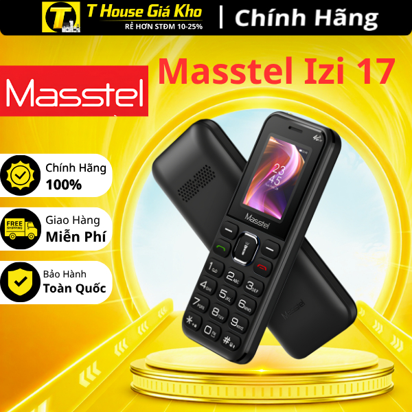 Điện thoại Masstel Izi 17 4G 2 Sim Fullbox Mới Nguyên Seal Bảo Hành 12 Tháng - Hàng Chính Hãng
