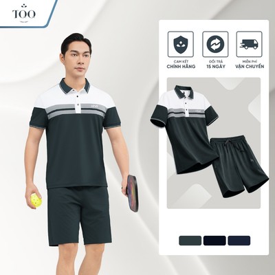 [NEW] Set Thể Thao Nam TQQ Hive Vải Thun Lạnh Co Giãn Thoáng Mát Chơi PickleBall Tennis TPBO48C