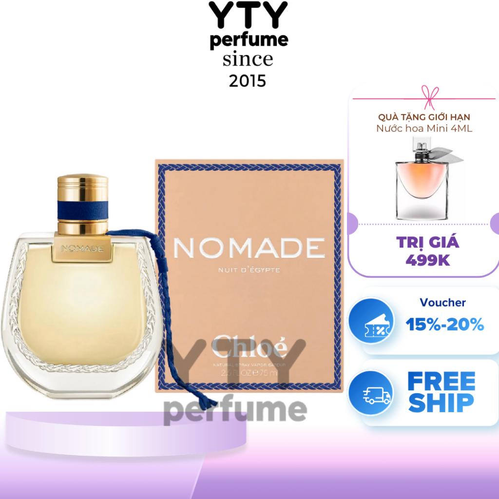 (Hỏa tốc HCM) Nước hoa nữ Chloe Nomade Nuit d'égypte EDP 75ml Auth FULL BOX
