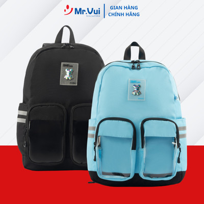 Balo thời trang Mr Vui BLTEEN 1012, balô laptop học sinh, sinh viên du lịch, đi học, chống thấm