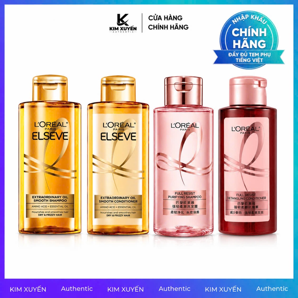 Dầu gội - xả Loreal Paris Elseve Extraordinary Oil Smooth Shampoo/Conditioner 88ML