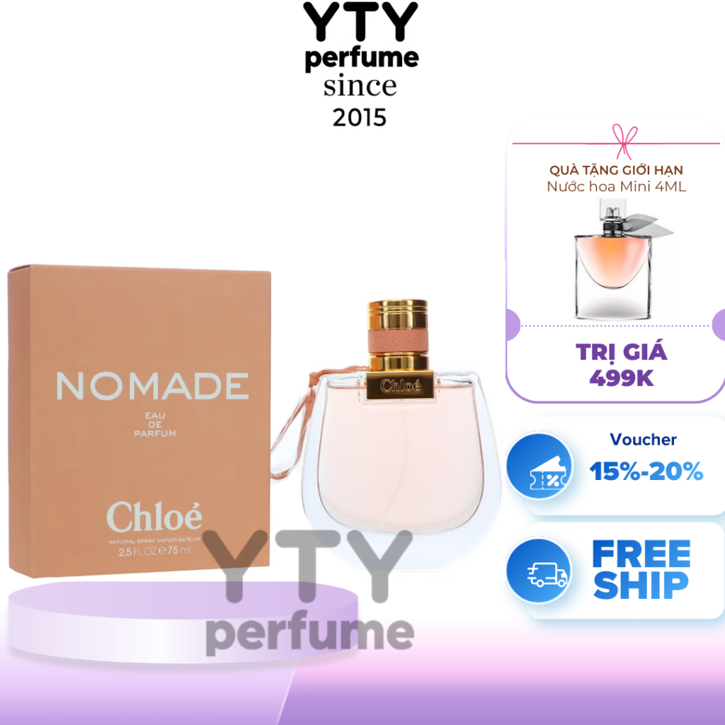 (Hỏa tốc HCM) Nước Hoa Nữ Chloe Nomade EDP 75ml Auth FULL BOX