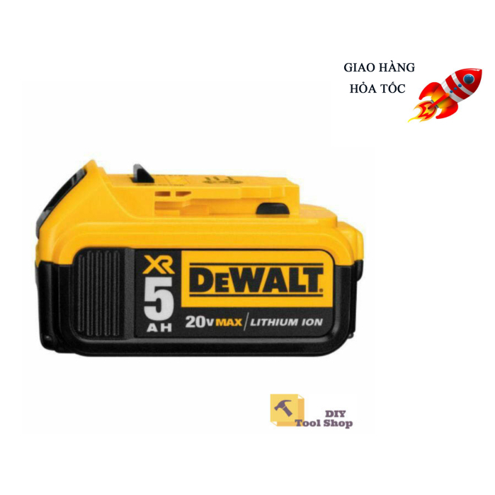 Pin DEWALT 18/20V Max 5Ah Xr Li-Ion DCB184, DCB184G (Kháng dầu )- Chính Hãng - SKU DCB184 DCB184G