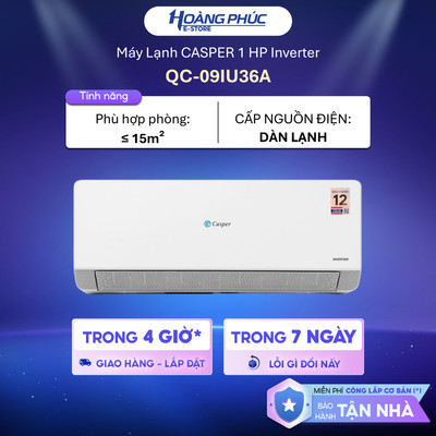 [Phí Lắp đặt 0Đ HCM] Máy Lạnh CASPER Inverter QC-09IU36A | QC-12IU36A