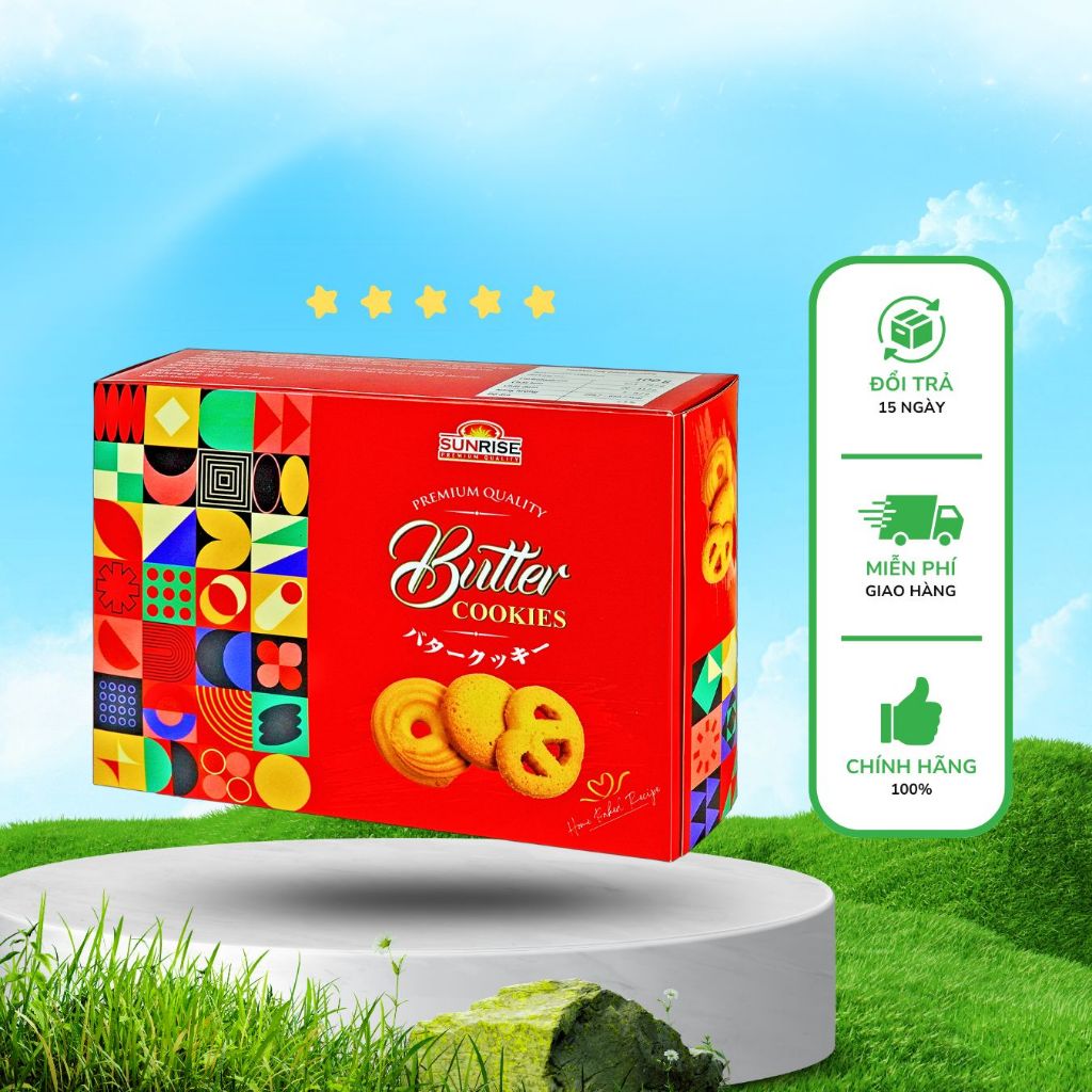 Bánh Butter Cookies hộp giấy 280g