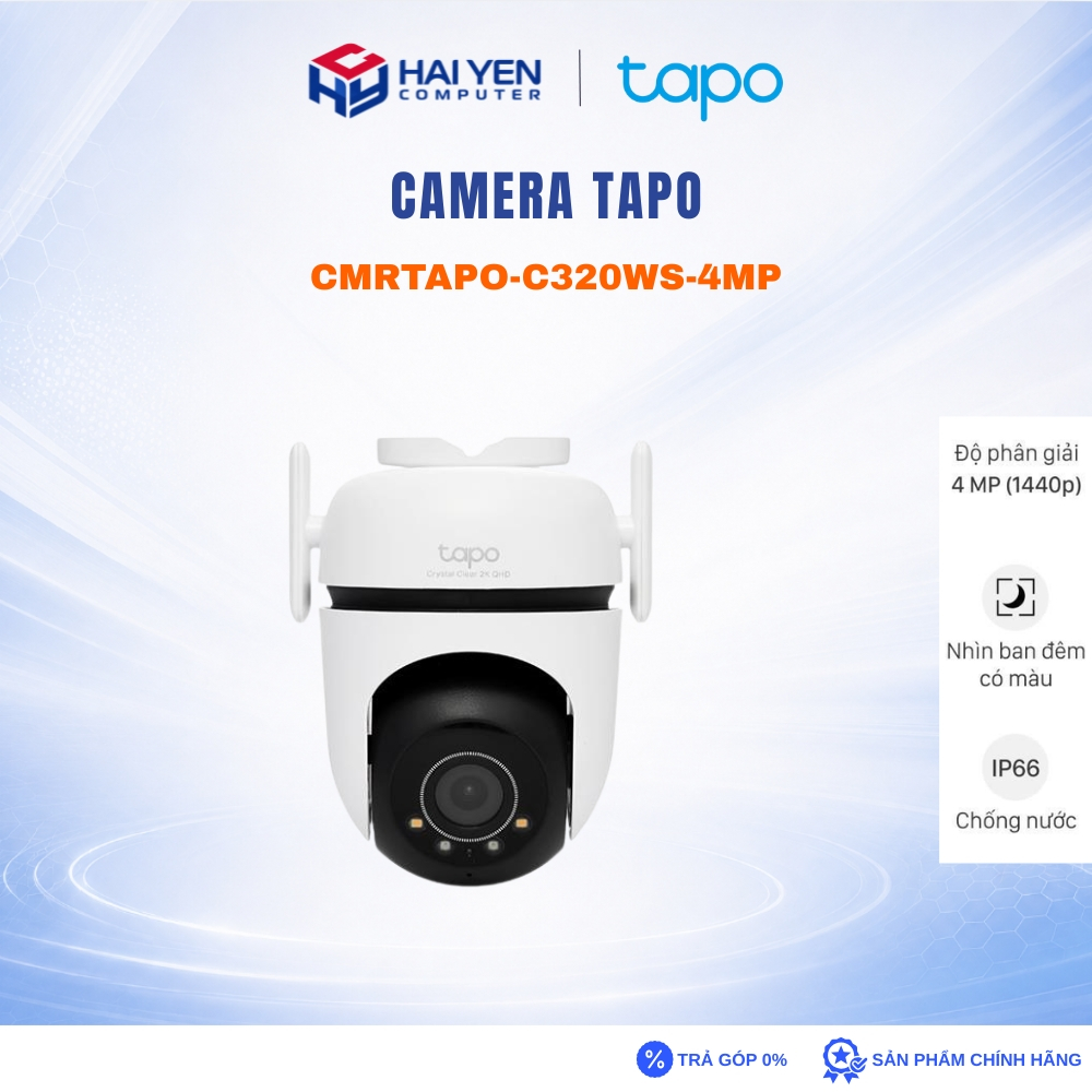 Camera Tapo C520WS 4MP Xoay 360* đàm thoại 2 chiều, có màu ban đêm