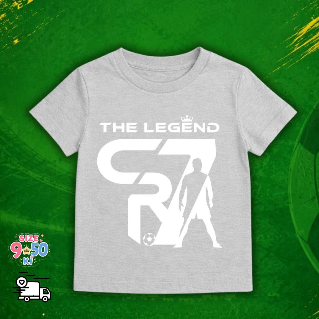 ÁO thun bóng đá in hình cầu thủ CR7