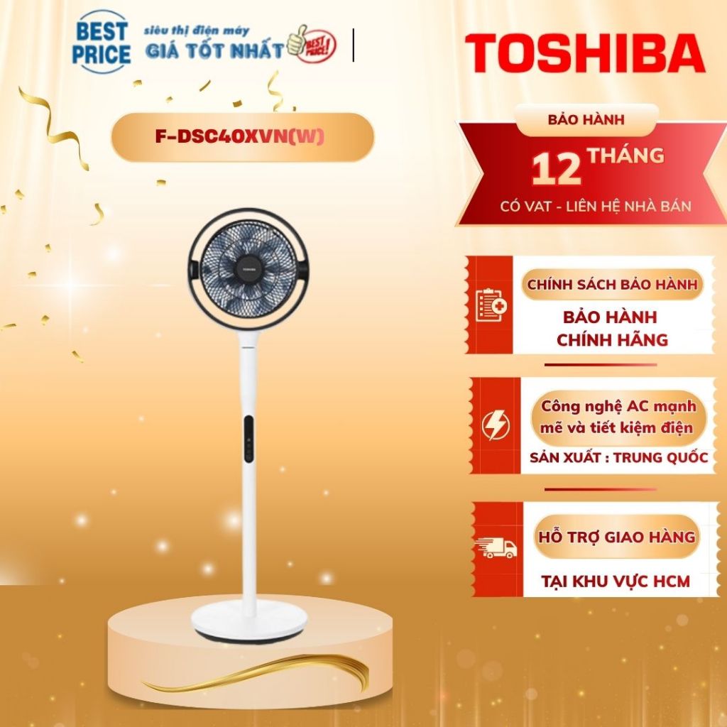 Quạt tuần hoàn Toshiba trước 7 cánh F-DSC40XVN(W) F-DSC50XVN(W) F-DSC70XVN(W) F-DSC80XVN(W)