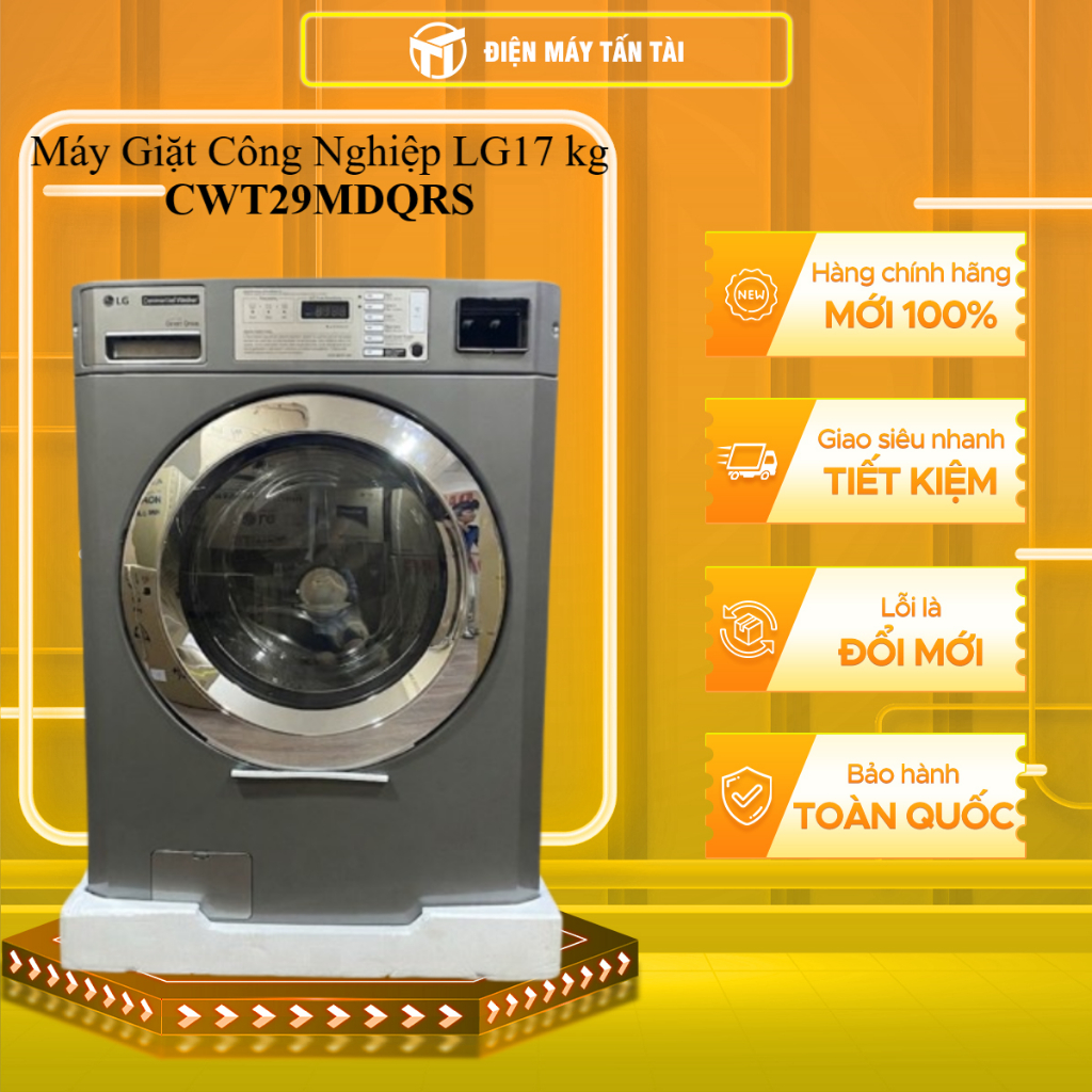 (HCM) - CWT29MDQRS - Máy giặt công nghiệp LG Inverter 17 Kg CWT29MDQRS