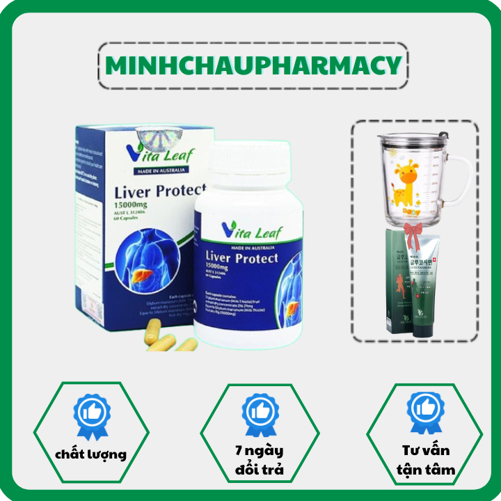 Viên Uống Giải Độc Gan Liver Protect 15000 mg - Hộp 60 Viên