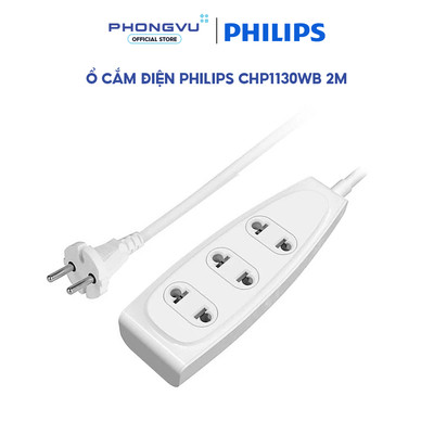 Ổ cắm điện Philips CHP1130WB 2m - Bảo hành 12 tháng